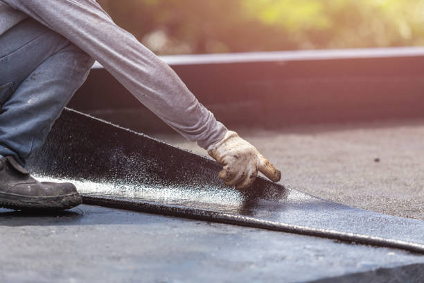 Professional Basement Waterproofing technician working in Jasper, MI